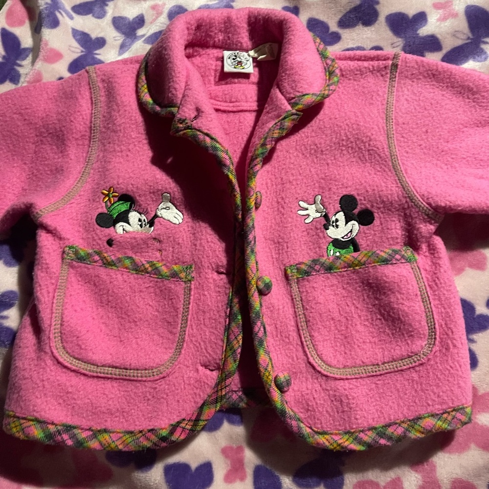 Mickey Mouse Pink Fleece Jacket